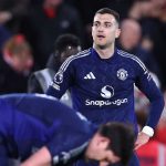 Ekspresi kecewa Diogo Dalot usai kekalahan Manchester United dari Nottingham Forest