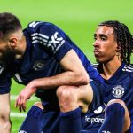Leny Yoro terduduk usai laga imbang kontra Lyon di leg pertama Liga Europa