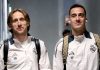Luka Modric dan Lucas Vazquez berjalan bersama di lorong stadion menuju pertandingan