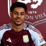 Marcus Rashford pemain Aston Villa