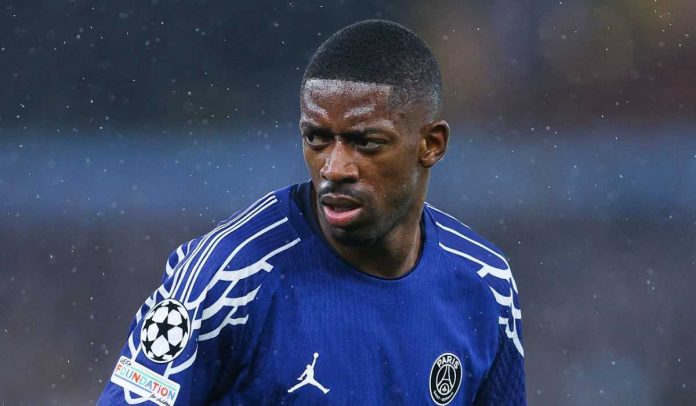 Ousmane Dembele di laga Aston Villa vs Paris Saint-Germain