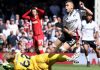Pereira bertabrakan dengan kiper Liverpool, Caoimhin Kelleher