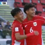 Zahaby Gholy Sesaat Setelah Mencetak Gol Pertama Indonesia ke Gawang Yaman di Piala Asia U17