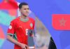Abdellah Ouazzane saat memenangi penghargaan pemain terbaik Piala Afrika U-17