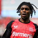 Aksi Jeremie Frimpong di laga Bayer Leverkusen vs Borussia Dortmund