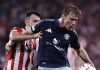 Aksi Rasmus Hojlund di laga Athletic Club vs Manchester United