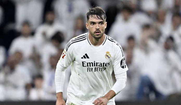 Aksi Raul Asencio di laga Real Madrid vs Real Mallorca