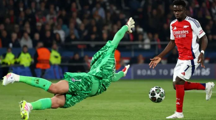 Aksi penyelamatan Gianluigi Donnarumma di Liga Champions