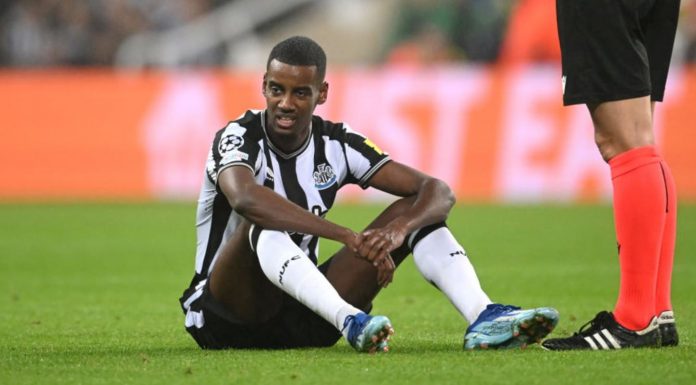Alexander Isak cedera