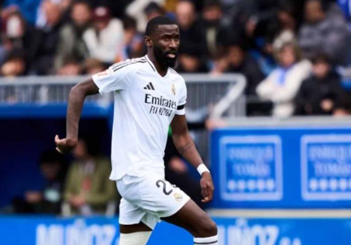 Antonio Rudiger dalam sebuah aksinya untuk Real Madrid