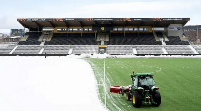 Aspmyra Stadion lokasi pertandingan antara Bodo/Glimt vs Tottenham Hotspur di leg kedua semifinal Liga Europa 2024/2025