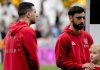 Bruno Fernandes dan Diogo Dalot jelang laga Newcastle United vs Manchester United