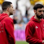 Bruno Fernandes dan Diogo Dalot jelang laga Newcastle United vs Manchester United