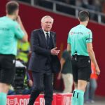 Carlo Ancelotti dalam sebuah laga Real Madrid