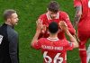 Conor Bradley saat ditarik keluar dan digantikan Trent Alexander-Arnold