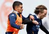 Dani Ceballos berlatih dengan Luka Modrid ci Real Madrid