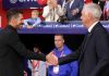 Diego Simeone dan Ancelotti di pinggir lapangan