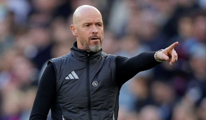 Erik ten Hag di pertandingan terakhir untuk Manchester United