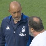 Evangelos Marinakis pemilik Nottingham Forest dan Nuno Espirito Santo saat terlibat perselisihan