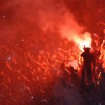 FLare di laga PSS Sleman vs Persija Jakarta - Ilustrasi