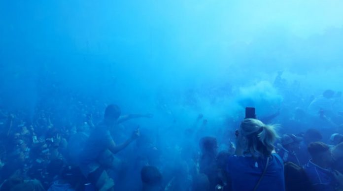 Fans Everton birukan Goodison Park di laga terakhir mereka di stadion tersebut