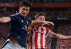 Harry Maguire di laga Athletic Bilbao v Manchester United