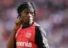Jeremie Frimpong di laga Bayer Leverkusen vs Union Berlin