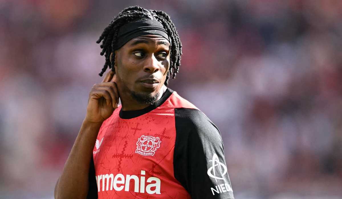 Jeremie Frimpong di laga Bayer Leverkusen vs Union Berlin