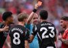 Kartu Merah di laga antara Liverpool vs Arsenal