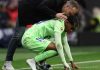 Lamine Yamal dan pelatih Hansi Flick dalam sebuah laga Barcelona