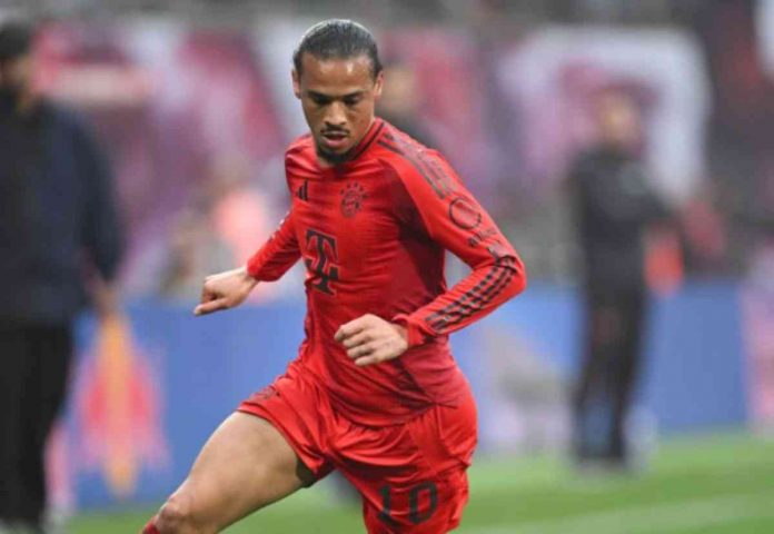 Leroy Sane dalam sebuah laga Bayern Munchen