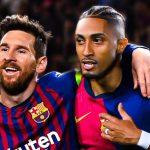 Lionel Messi dan Raphinha bintang Barcelona