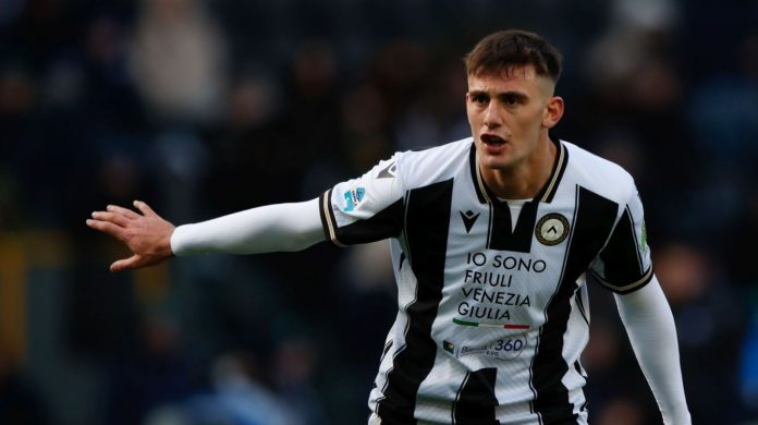 Lorenzo Lucca striker Udinesea