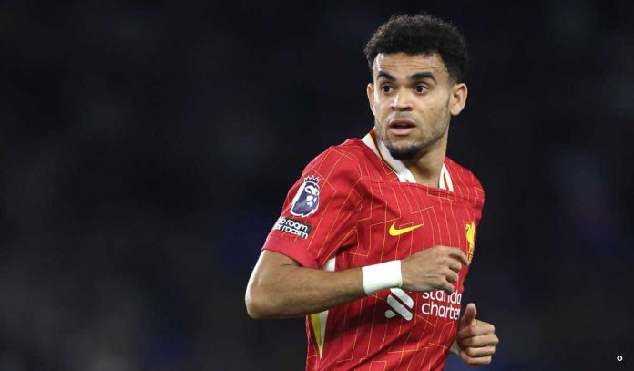 Luis Diaz di laga Brighton vs Liverpool