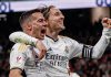 Luka Modric dan Lucas Vazquez pemain Real Madrid