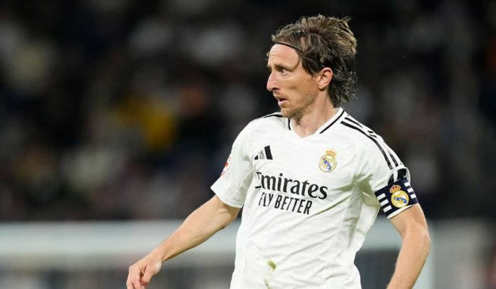 Luka Modric di laga Real Madrid vs RCD Mallorca