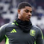 Marcus Rashford saat berlatih di tim Aston Villa