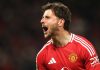 Mason Mount merayakan golnya ke gawang Manchester United