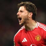 Mason Mount merayakan golnya ke gawang Manchester United