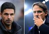 Mikel Arteta dan Simone Inzaghi
