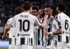Nico Gonzalez merayakan gol ke gawang Udinese bersama rekan-rekannya di Juventus