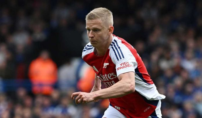Oleksandr Zinchenko di laga Ipswich Town vs Arsenal