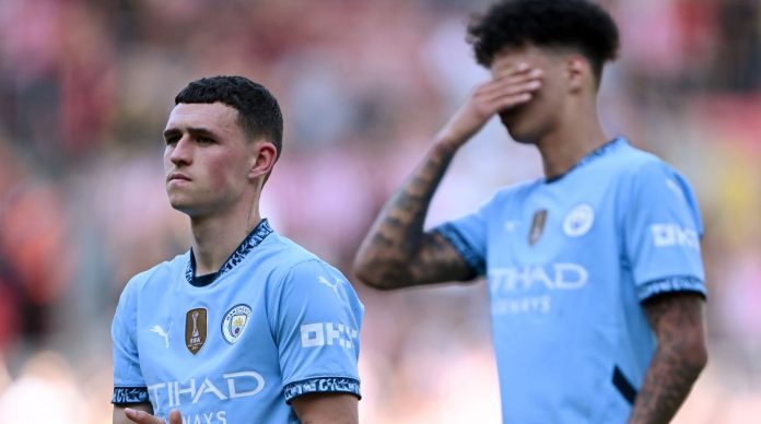 Pemain Manchester City saat ditahan imbang Southampton