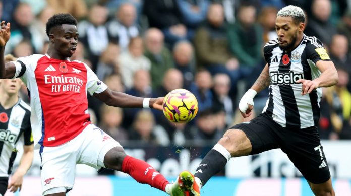 Prediksi Arsenal vs Newcastle United di Liga Inggris 2024/2025