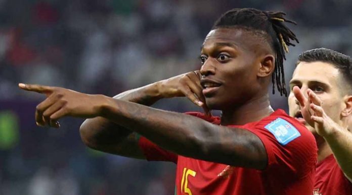 Rafael Leao pemain AC Milan asal Portugal