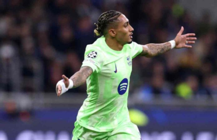 Raphinha Ukir Sejarah di Kandang Inter Walau Barcelona Kalah