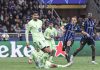 Ronald Araujo saat bermain di laga Inter Milan vs Barcelona