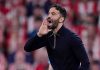 Ruben Amorim berteriak kepada pemainnya di laga Athletic Bilbao vs Manchester United