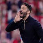 Ruben Amorim berteriak kepada pemainnya di laga Athletic Bilbao vs Manchester United