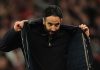 Ruben Amorim melepas jaket usai kemenangan Manchester United atas Bilbao